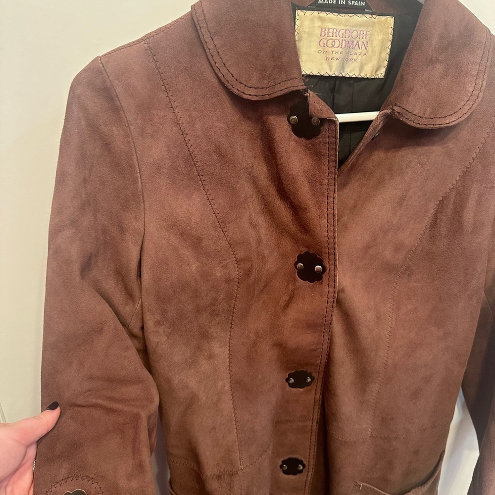 Vintage Suede Bergdoff Goodman coat